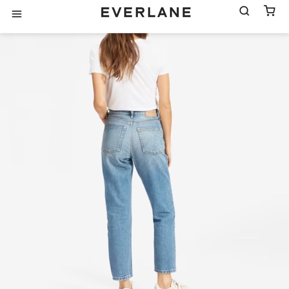 Everlane 90s Cheeky Straight Jean - 100% organic cotton
